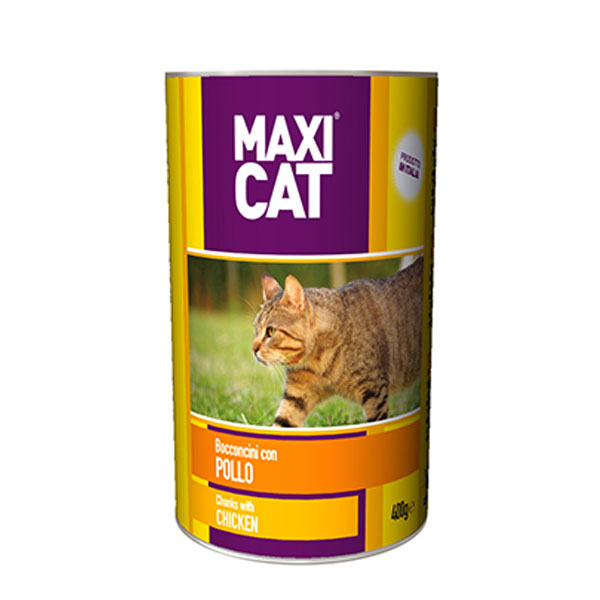 کنسرو غذای گربه حاوی عصاره مرغ ماکسی کت والپت - Valpet Maxi Cat